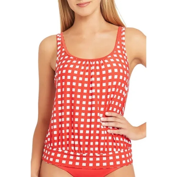 NWT: Sea Level Le Damier Blouson Multifit Singlet Tankini Top - Sizes 8 and 14 - Picture 3 of 9
